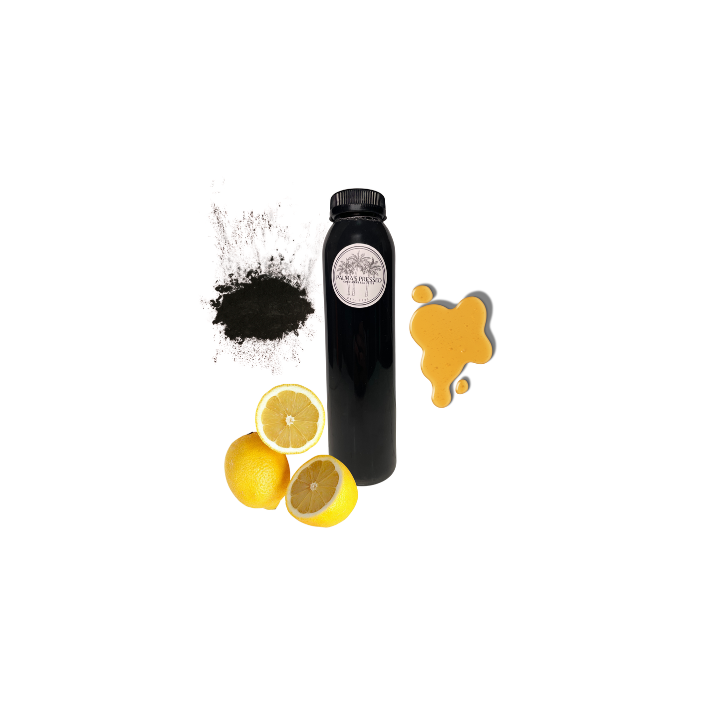 Charcoal Lemonade - (activated charcoal, lemon, agave, H2o)