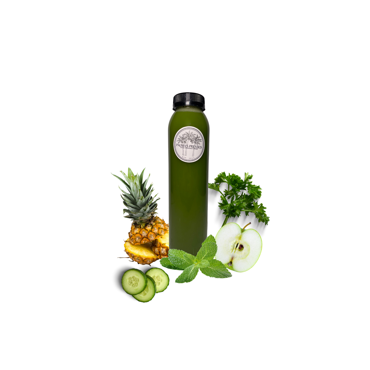 Mint To Be - (pineapple, mint, green apple, parsley, cucumber)