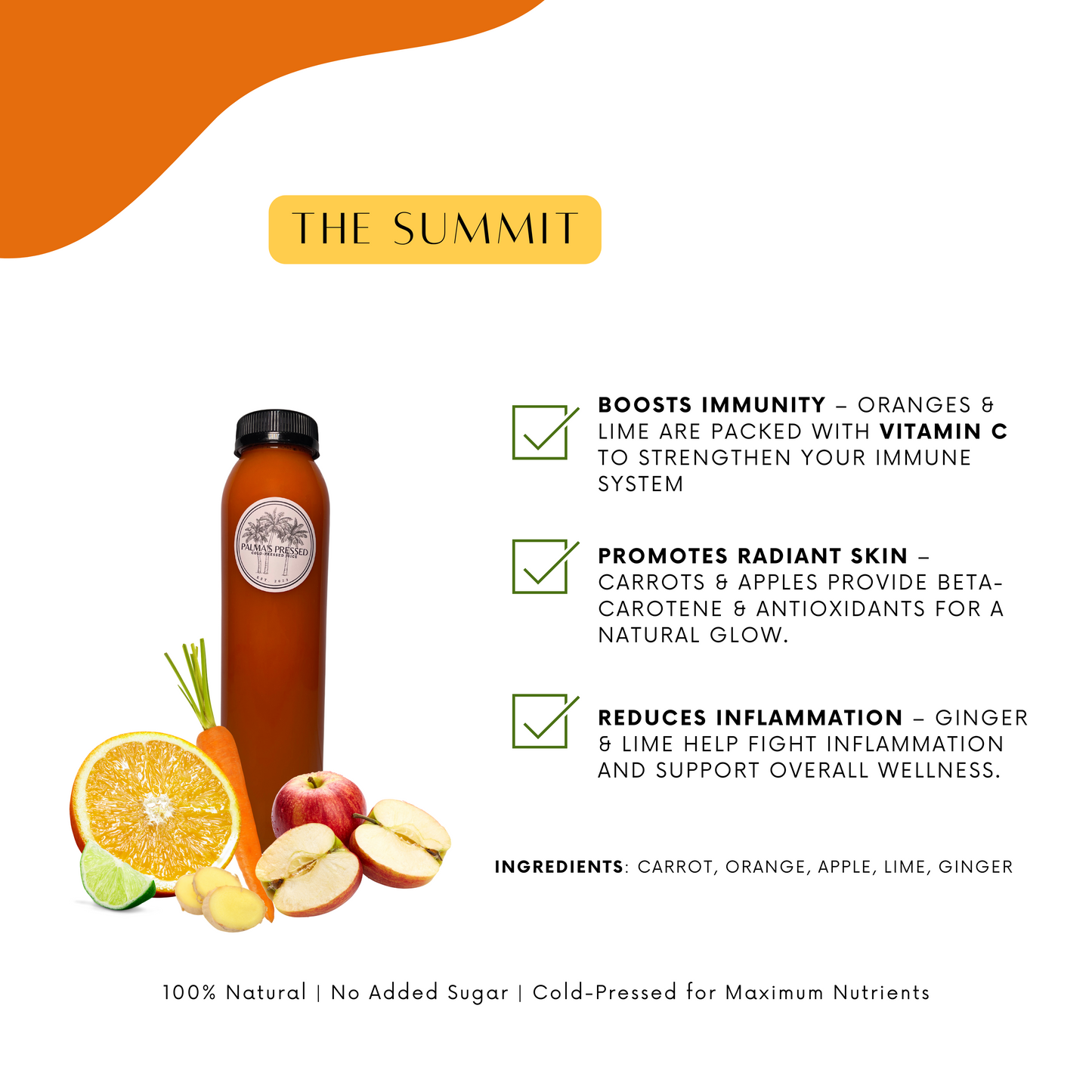 The Summit - (orange, apple, carrot, lime, ginger)